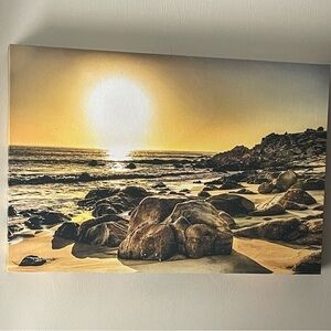 Sunset Beach Canvas Art